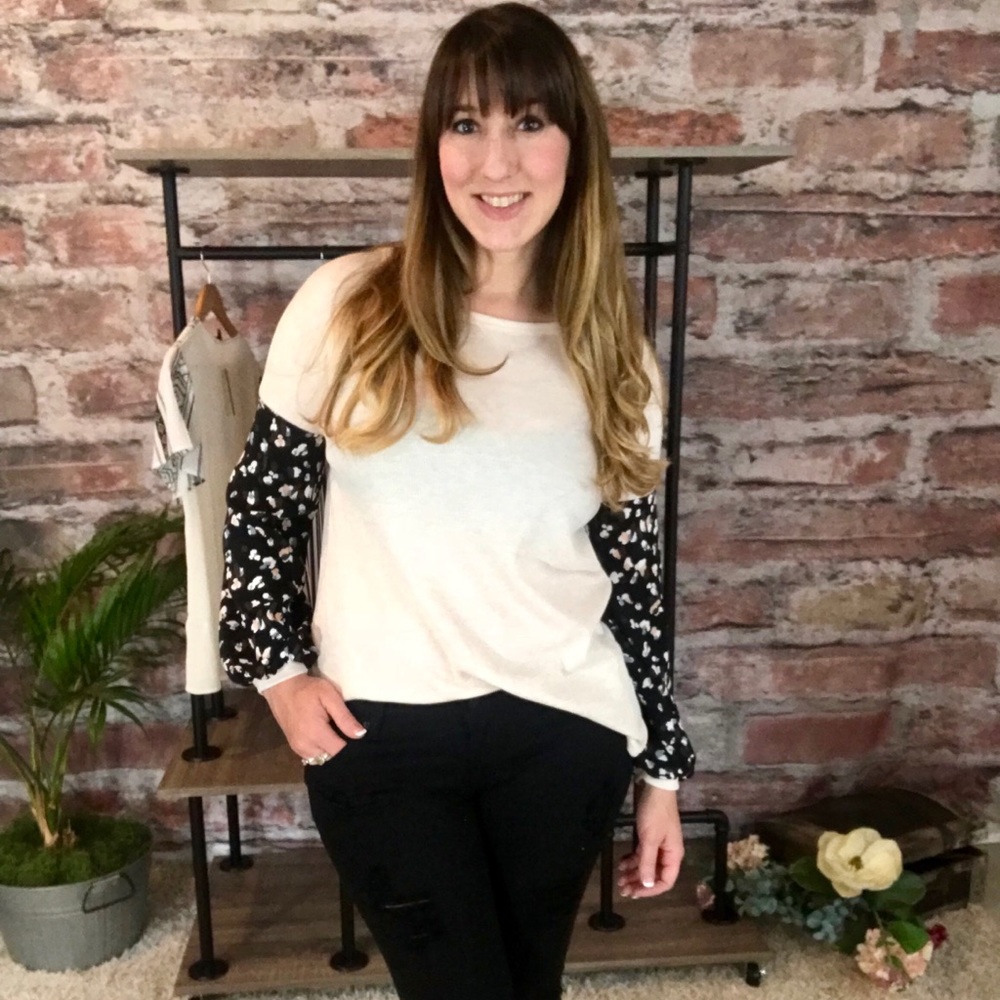 Oatmeal open back long sleeve